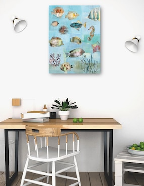 Cuadro decorativo Mares simples I técnica mixta Cuadros Jr Animales Marinos