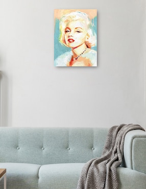 Cuadro decorativo Norma Jeane técnica mixta Cuadros Jr Gente