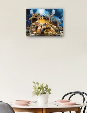 Cuadro decorativo Natividad II técnica mixta Cuadros Jr Pesebre