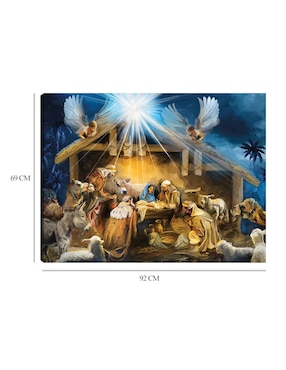 Cuadro decorativo Natividad II técnica mixta Cuadros Jr Pesebre