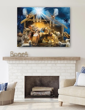 Cuadro decorativo Natividad II técnica mixta Cuadros Jr Pesebre