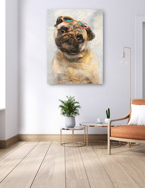 Cuadro decorativo Niños geniales III técnica mixta Cuadros Jr Animales Domésticos