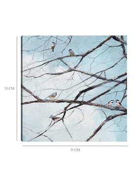 Cuadro decorativo Observación de aves técnica mixta Cuadros Jr Aves Silvestres