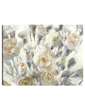 Cuadro decorativo Oros del jardín de rosas técnica mixta Cuadros Jr Arreglo Floral