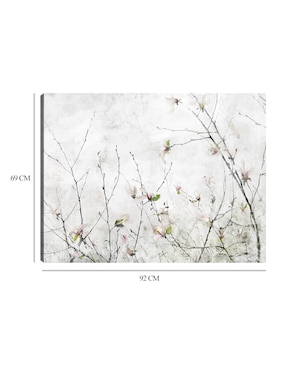 Cuadro decorativo Momento de magnolia técnica mixta Cuadros Jr Floración