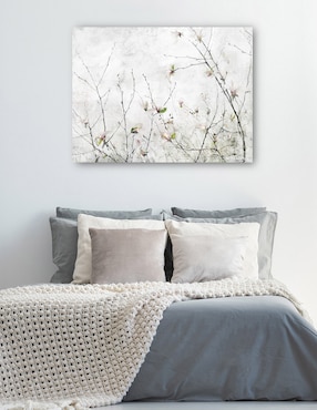 Cuadro decorativo Momento de magnolia técnica mixta Cuadros Jr Floración