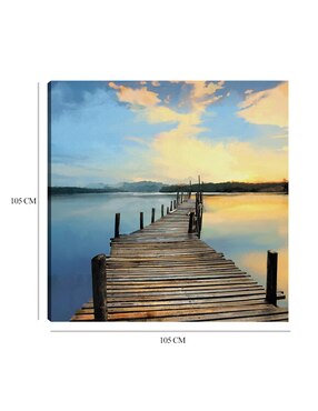 Cuadro decorativo Muelle Sunset técnica mixta Cuadros Jr Muelles