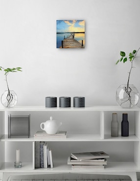 Cuadro decorativo Muelle Sunset técnica mixta Cuadros Jr Muelles