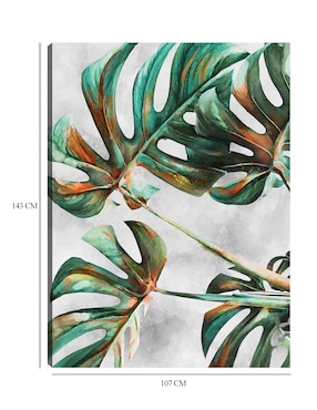 Cuadro decorativo Monstruosa técnica mixta Cuadros Jr Floración