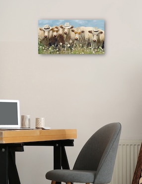 Cuadro decorativo Mootastic técnica mixta Cuadros Jr Animales Domésticos