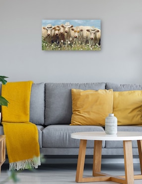 Cuadro decorativo Mootastic técnica mixta Cuadros Jr Animales Domésticos