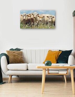 Cuadro decorativo Mootastic técnica mixta Cuadros Jr Animales Domésticos