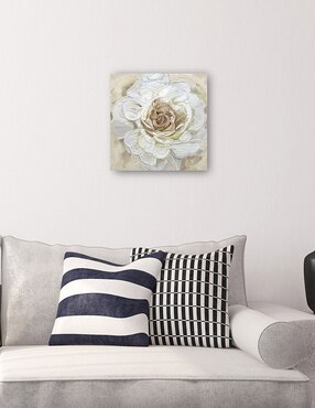 Cuadro decorativo Oro rosa radiante técnica mixta Cuadros Jr Floración