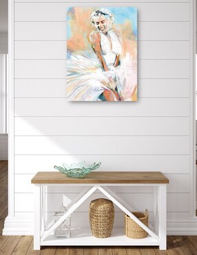 Cuadro decorativo Momento Marilyn técnica mixta Cuadros Jr Gente