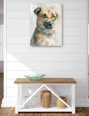 Cuadro decorativo Niños geniales IV técnica mixta Cuadros Jr Animales Domésticos