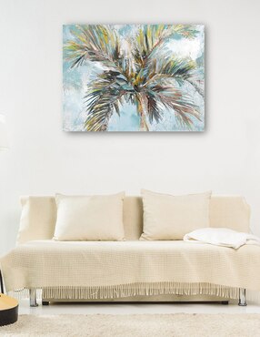 Cuadro decorativo Palmas de entrada técnica mixta Cuadros Jr Verano