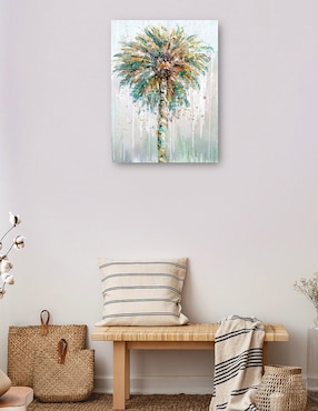 Cuadro decorativo Palma de estudio técnica mixta Cuadros Jr Trópico