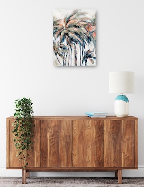 Cuadro decorativo Palmeras de la isla técnica mixta Cuadros Jr Trópico