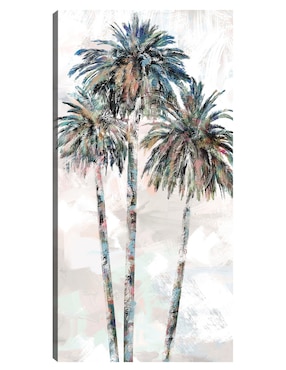 Cuadro decorativo Palmas arcoíris II técnica mixta Cuadros Jr Trópico