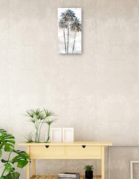 Cuadro decorativo Palmas arcoíris II técnica mixta Cuadros Jr Trópico