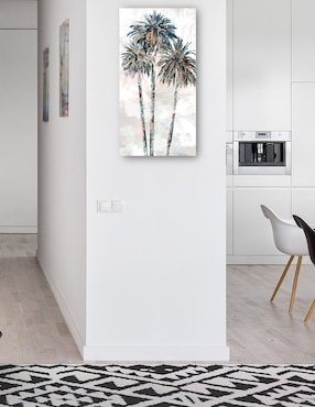 Cuadro decorativo Palmas arcoíris II técnica mixta Cuadros Jr Trópico