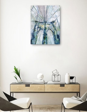 Cuadro decorativo Paisaje de puentes técnica mixta Cuadros Jr Puentes
