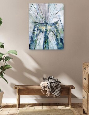 Cuadro decorativo Paisaje de puentes técnica mixta Cuadros Jr Puentes