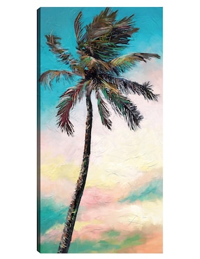 Cuadro decorativo Palma de paleta técnica mixta Cuadros Jr Trópico