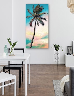 Cuadro decorativo Palma de paleta técnica mixta Cuadros Jr Trópico