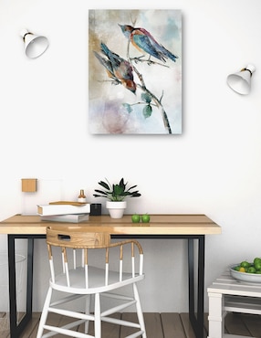 Cuadro decorativo Parejas posadas II técnica mixta Cuadros Jr Aves Silvestres