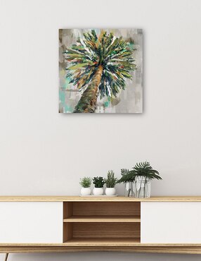 Cuadro decorativo Palma caleidoscopio técnica mixta Cuadros Jr Trópico