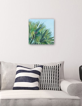 Cuadro decorativo Palma pintada técnica mixta Cuadros Jr Palmas