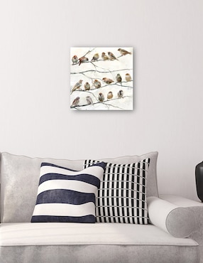 Cuadro decorativo Pájaros del mismo plumaje técnica mixta Cuadros Jr Aves Silvestres