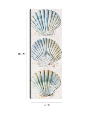 Cuadro decorativo Panel de concha I técnica mixta Cuadros Jr Animales Marinos