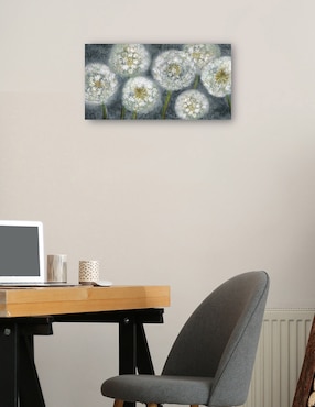 Cuadro decorativo Panel azul Tres deseos técnica mixta Cuadros Jr Floración