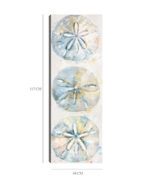 Cuadro decorativo Panel de concha II técnica mixta Cuadros Jr Animales Marinos