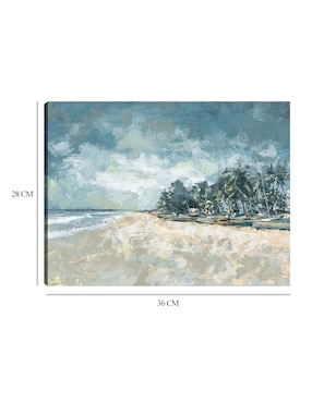 Cuadro decorativo Paraíso técnica mixta Cuadros Jr Playas