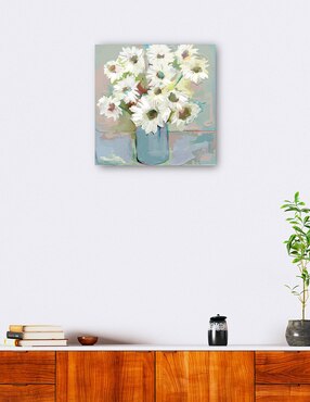 Cuadro decorativo Panache de pétalos II técnica mixta Cuadros Jr Floreros