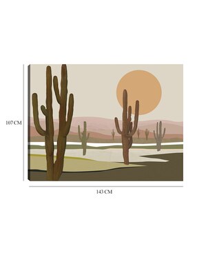 Cuadro decorativo Paisaje lunar del desierto II técnica mixta Cuadros Jr Desiertos