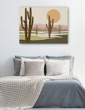 Cuadro decorativo Paisaje lunar del desierto II técnica mixta Cuadros Jr Desiertos