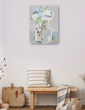 Cuadro decorativo Pequeñas flores I técnica mixta Cuadros Jr Floreros