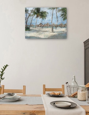 Cuadro decorativo Paseo por la playa técnica mixta Cuadros Jr Trópico