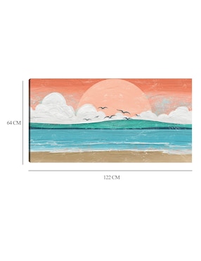 Cuadro decorativo Pedazo de paraíso I técnica mixta Cuadros Jr Playas