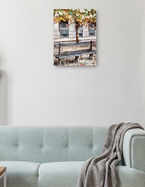 Cuadro decorativo Pausa parisina técnica mixta Cuadros Jr Lugares