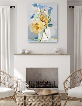 Cuadro decorativo Pequeñas flores II técnica mixta Cuadros Jr Floreros
