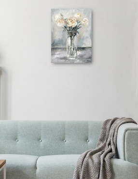 Cuadro decorativo Peonías preciosas II técnica mixta Cuadros Jr Floreros