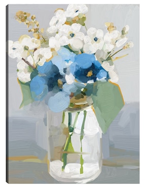 Cuadro decorativo Pequeñas flores IV técnica mixta Cuadros Jr Floreros