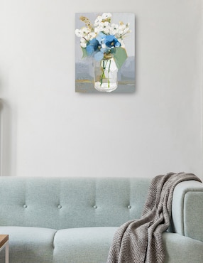 Cuadro decorativo Pequeñas flores IV técnica mixta Cuadros Jr Floreros