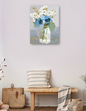 Cuadro decorativo Pequeñas flores IV técnica mixta Cuadros Jr Floreros