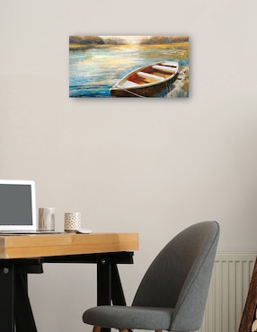 Cuadro decorativo Pausa del lago técnica mixta Cuadros Jr Lagos
